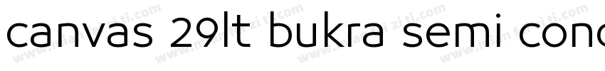 canvas 29lt bukra semi conden字体转换